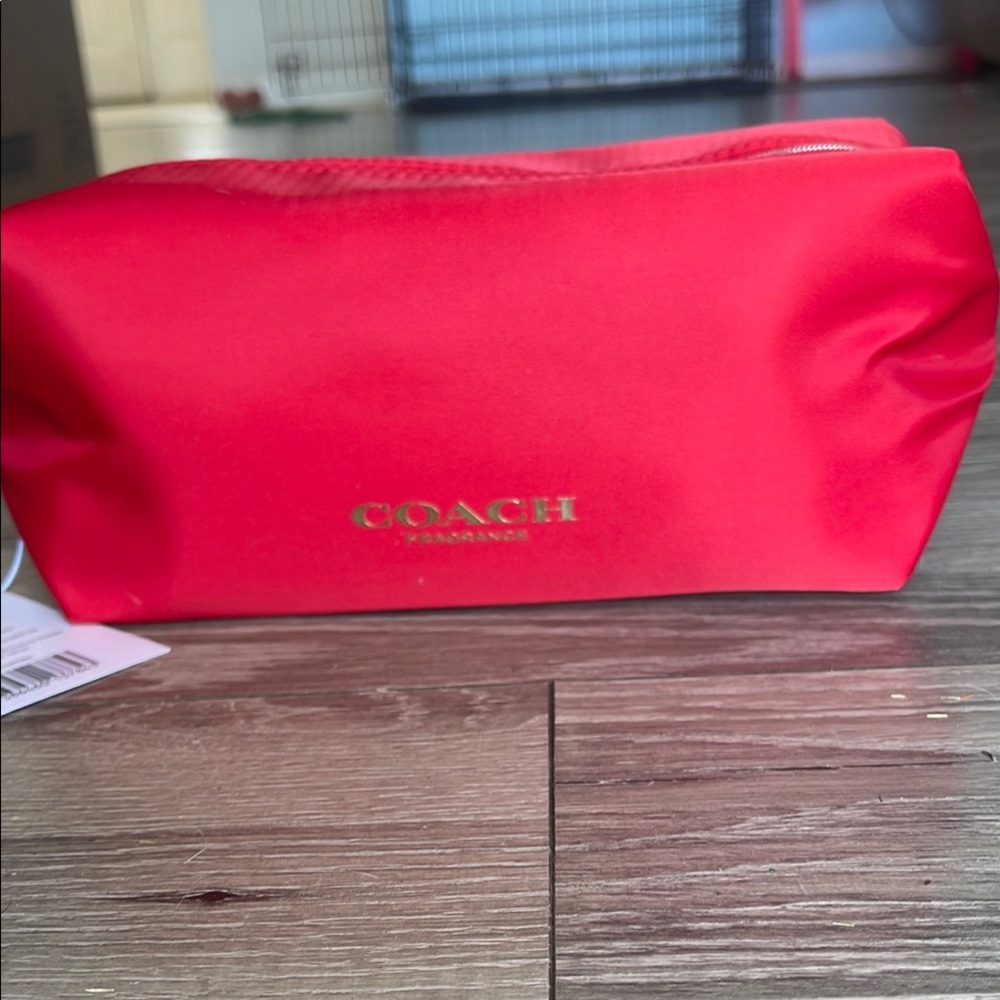NWT Coach Red toiletry pouch